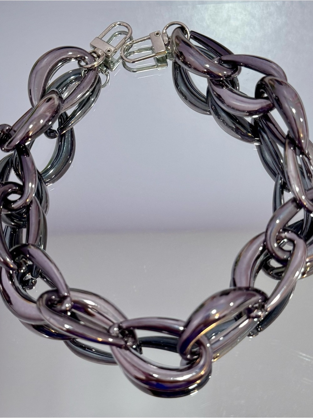 New Gunmetal Link Bag Chain 18 inches - Picture 5 of 6